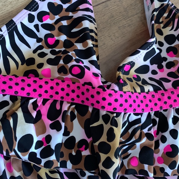 💗Leopard print tankini top L 14 - Picture 2 of 13